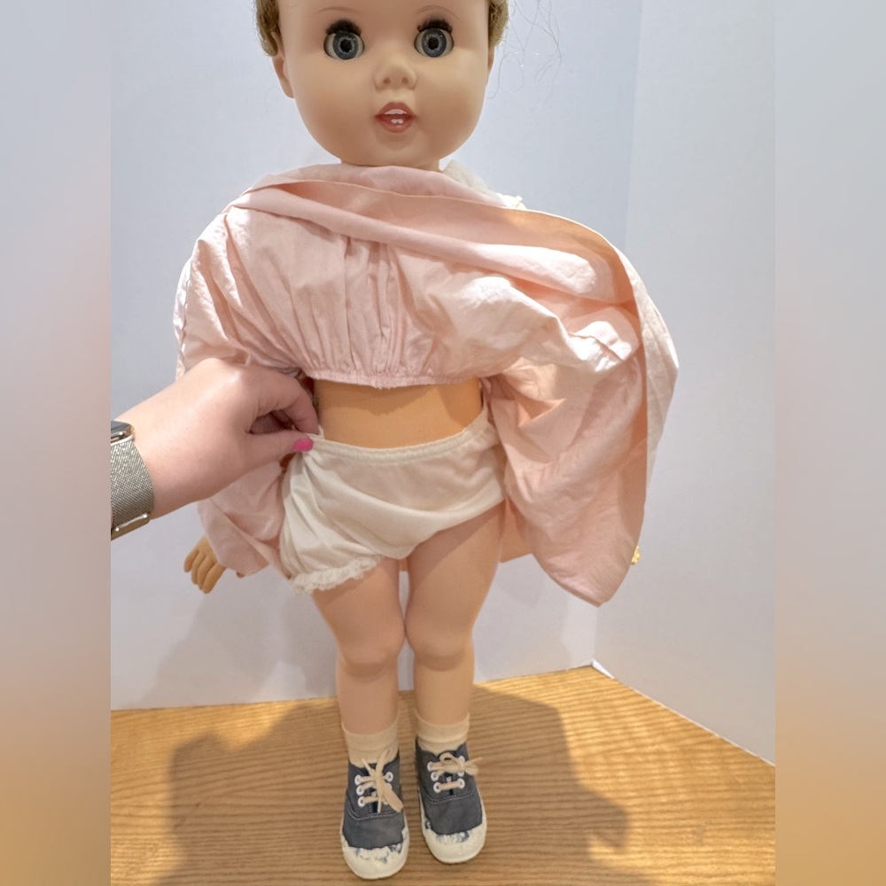Vintage 30 inch stamped American Made 1960 Toodles Doll Non-walker - Picture 12 of 15